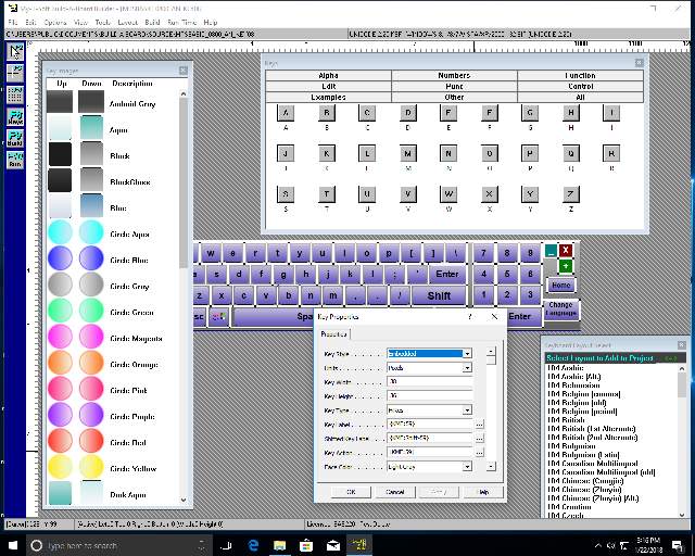 Build-A-Board On-screen Keyboard Designer Screen Shot