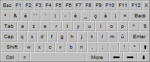 Build-A-Board On screen Keyboard Example Small French Layout